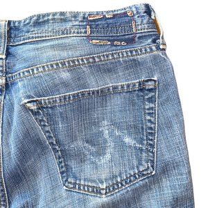 AG ADRIANO GOLDSCHMIED The Protoge Straight Leg Distressed Mens Jeans 34 X 27